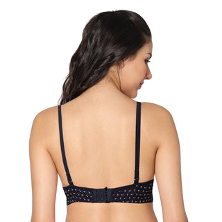 ICPD-PRINT_ASRTD_NAVY Padded Full Coverage Bra (Pack of 1) - Incare