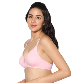 Tulie Non-Padded Half Coverage T-Shirt Bra (Pack of 2) - Incare