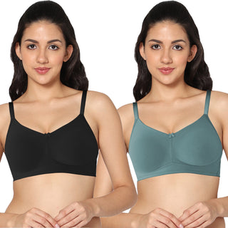 ALPLNIVEA Non-Padded Full Coverage T-Shirt Bra (Pack of 2) - Incare