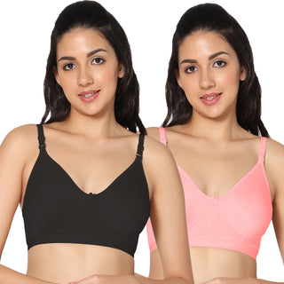 Prime Non-Padded Full Coverage T-Shirt Bra (Pack of 2) - Incare