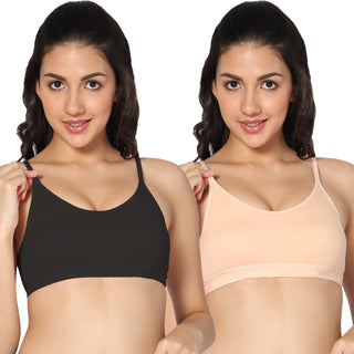 ALPLSP-04 Non-Padded Full Coverage Sports bra (Pack of 2) - Incare