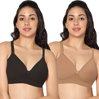 ICPD-12 Full Coverage Lightly Padded  Bra (Pack of 2) - Incare