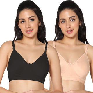 Prime Non-Padded Full Coverage T-Shirt Bra (Pack of 2) - Incare