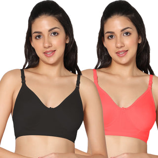 Prime Non-Padded Full Coverage T-Shirt Bra (Pack of 2) - Incare