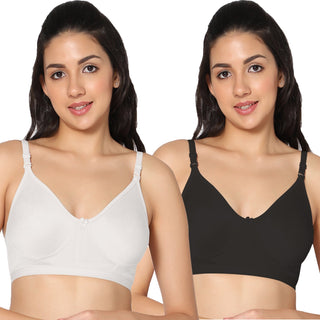 Prime Non-Padded Full Coverage T-Shirt Bra (Pack of 2) - Incare