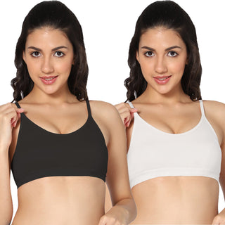 ALPLSP-04 Non-Padded Full Coverage Sports bra (Pack of 2) - Incare