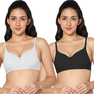 ICPD-01 3/4th Coverage Lightly Padded Bra (Pack of 2) - Incare