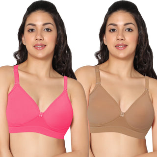 ICPD-07 Full Coverage Lightly Padded  Bra (Pack of 2) - Incare