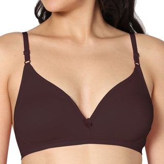 Tulie Non-Padded Half Coverage T-Shirt Bra (Pack of 2) - Incare