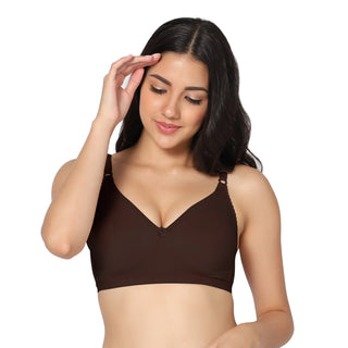 SUHANA_COFFEE Non-Padded Full Coverage T-Shirt Bra ( Pack of 1) - Incare