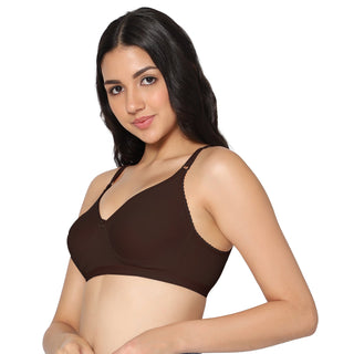 SUHANA_COFFEE Non-Padded Full Coverage T-Shirt Bra ( Pack of 1) - Incare