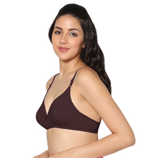 Tulie Non-Padded Half Coverage T-Shirt Bra (Pack of 2) - Incare