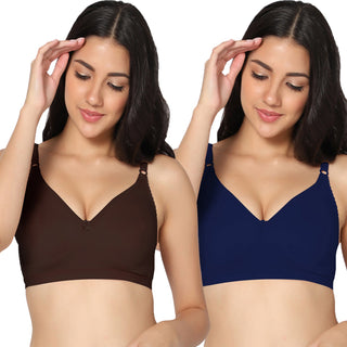 Suhani Non-Padded Full Coverage T-Shirt Bra (Pack of 2) - Incare