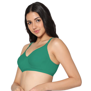 SUHANA_GREEN Non-Padded Full Coverage T-Shirt Bra ( Pack of 1) - Incare