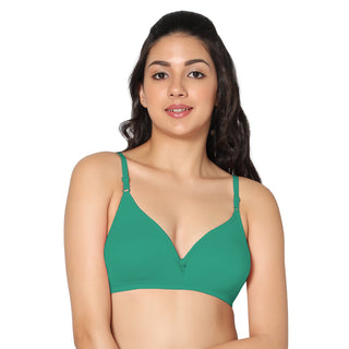 Tulie Non-Padded Half Coverage T-Shirt Bra (Pack of 2) - Incare