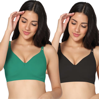 Suhani Non-Padded Full Coverage T-Shirt Bra (Pack of 2) - Incare