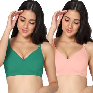 Suhani Non-Padded Full Coverage T-Shirt Bra (Pack of 2) - Incare