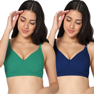 Suhani Non-Padded Full Coverage T-Shirt Bra (Pack of 2) - Incare