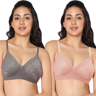 ICPD-11 Full Coverage Lightly Padded  Bra (Pack of 2) - Incare