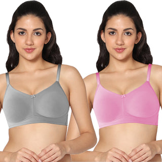 ALPLNIVEA Non-Padded Full Coverage T-Shirt Bra (Pack of 2) - Incare