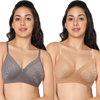 ICPD-11 Full Coverage Lightly Padded  Bra (Pack of 2) - Incare