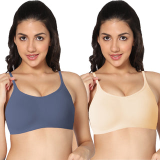 ALPLSP-05 Non-Padded Full Coverage Sports bra (Pack of 2) - Incare