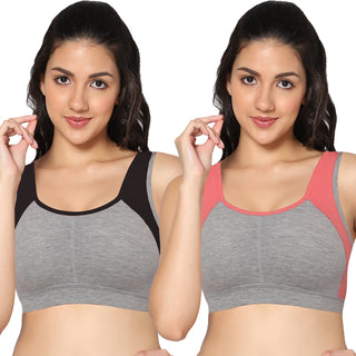 ICPS-01 Light Padded Full Coverage Sports bra (Pack of 2) - Incare