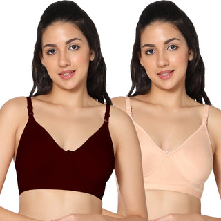 Prime Non-Padded Full Coverage T-Shirt Bra (Pack of 2) - Incare