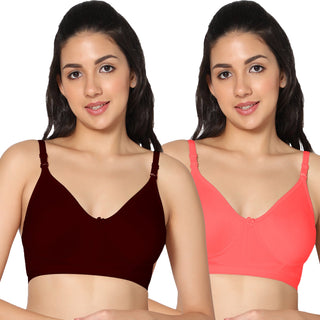 Prime Non-Padded Full Coverage T-Shirt Bra (Pack of 2) - Incare