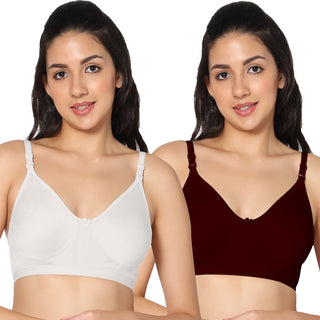 Prime Non-Padded Full Coverage T-Shirt Bra (Pack of 2) - Incare