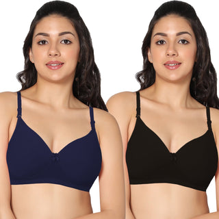 ICPD-05 Half Coverage Lightly Padded Bra (Pack of 2) - Incare