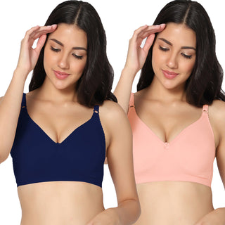 Suhani Non-Padded Full Coverage T-Shirt Bra (Pack of 2) - Incare