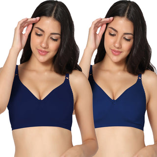 Suhani Non-Padded Full Coverage T-Shirt Bra (Pack of 2) - Incare