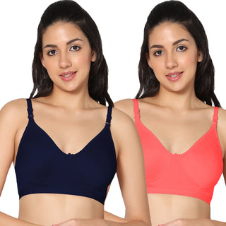 Prime Non-Padded Full Coverage T-Shirt Bra (Pack of 2) - Incare