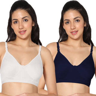 Prime Non-Padded Full Coverage T-Shirt Bra (Pack of 2) - Incare