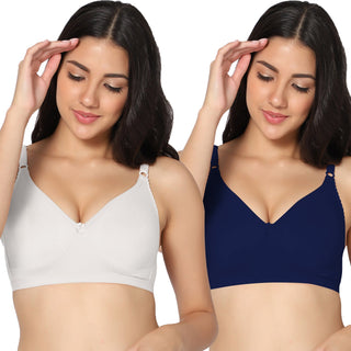 Suhani Non-Padded Full Coverage T-Shirt Bra (Pack of 2) - Incare