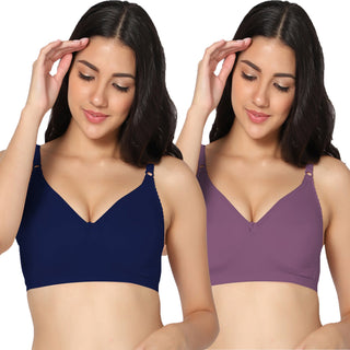 Suhani Non-Padded Full Coverage T-Shirt Bra (Pack of 2) - Incare