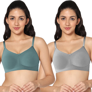 ALPLNIVEA Non-Padded Full Coverage T-Shirt Bra (Pack of 2) - Incare