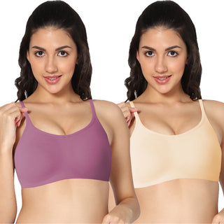 ALPLSP-05 Non-Padded Full Coverage Sports bra (Pack of 2) - Incare