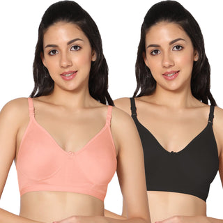 Prime Non-Padded Full Coverage T-Shirt Bra (Pack of 2) - Incare