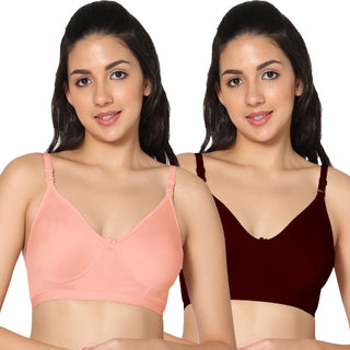 Prime Non-Padded Full Coverage T-Shirt Bra (Pack of 2) - Incare