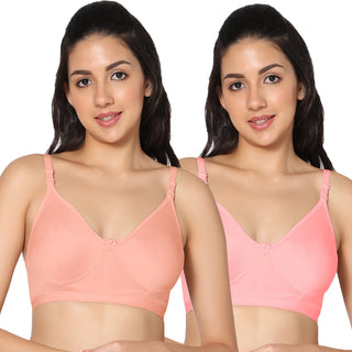 Prime Non-Padded Full Coverage T-Shirt Bra (Pack of 2) - Incare