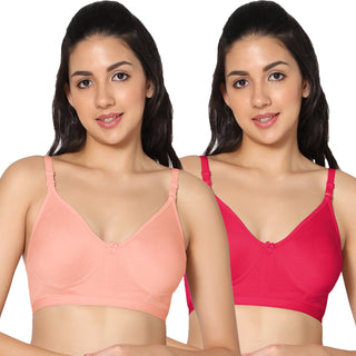 Prime Non-Padded Full Coverage T-Shirt Bra (Pack of 2) - Incare