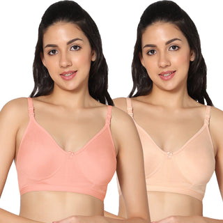 Prime Non-Padded Full Coverage T-Shirt Bra (Pack of 2) - Incare