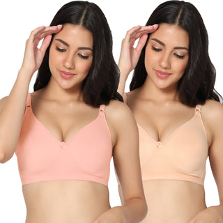 Suhani Non-Padded Full Coverage T-Shirt Bra (Pack of 2) - Incare