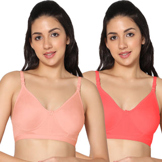 Prime Non-Padded Full Coverage T-Shirt Bra (Pack of 2) - Incare