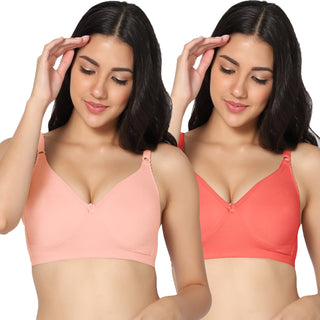 Suhani Non-Padded Full Coverage T-Shirt Bra (Pack of 2) - Incare