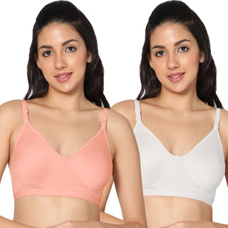 Prime Non-Padded Full Coverage T-Shirt Bra (Pack of 2) - Incare