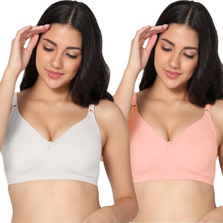 Suhani Non-Padded Full Coverage T-Shirt Bra (Pack of 2) - Incare