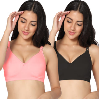 Suhani Non-Padded Full Coverage T-Shirt Bra (Pack of 2) - Incare